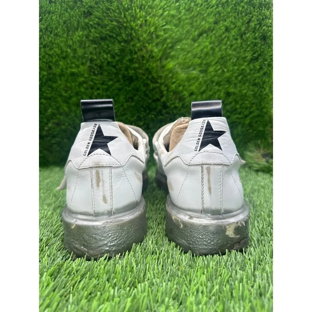 Golden Goose Starter Athletic Sneaker Women's 9 White Leather Jogging Running